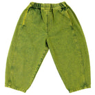 Manu Overdye Denim Trousers in Acid Green by Studio Koter