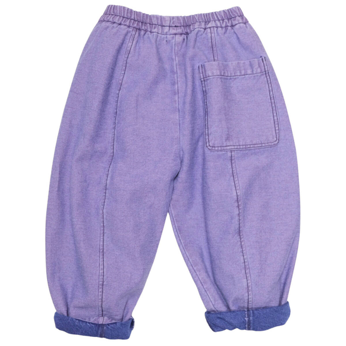 Manu Overdye Denim Trousers in Lilac by Studio Koter