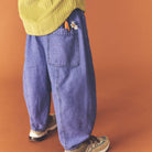 Manu Overdye Denim Trousers in Lilac by Studio Koter