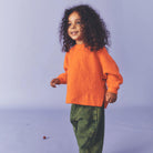 Riverson Teddy Sweatshirt in Orange by Studio Koter