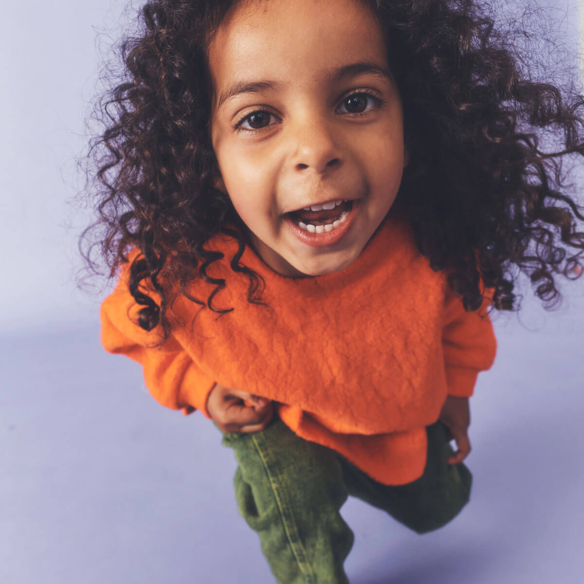 Riverson Teddy Sweatshirt in Orange by Studio Koter