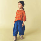 Yuki Long Sleeve Tee in Orange Stripe by Studio Koter