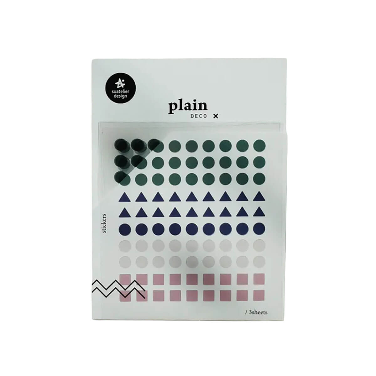Number 21 Plain Series Stickers by Suatelier