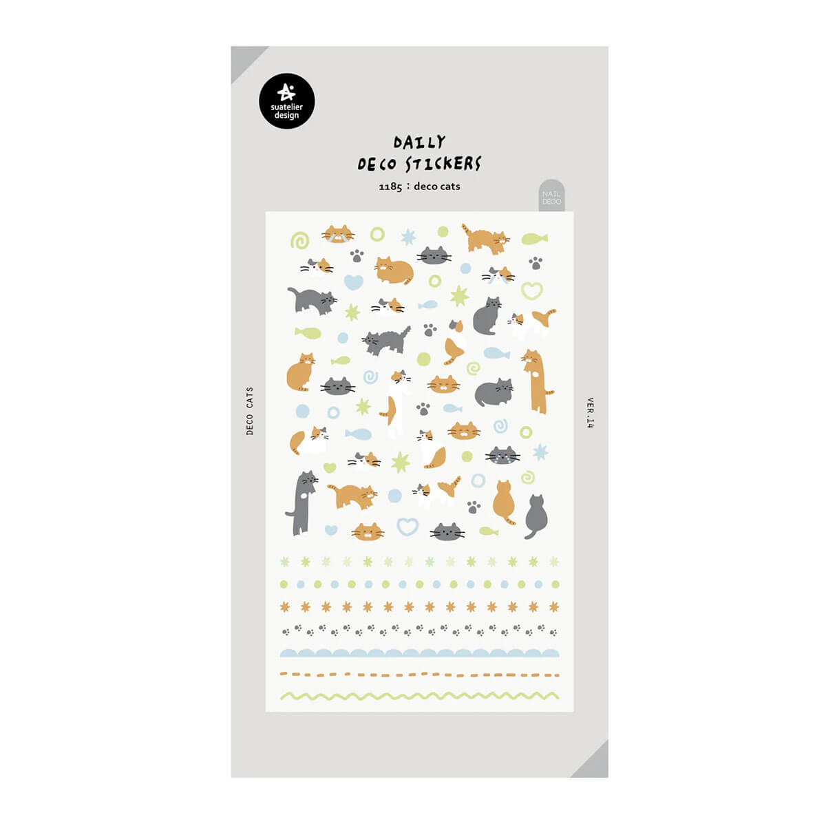Deco Cats Stickers by Suatelier