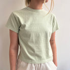 Hi-Aka Pigment Dyed Short Sleeved T-Shirt in Seafoam by Sunray Spirit