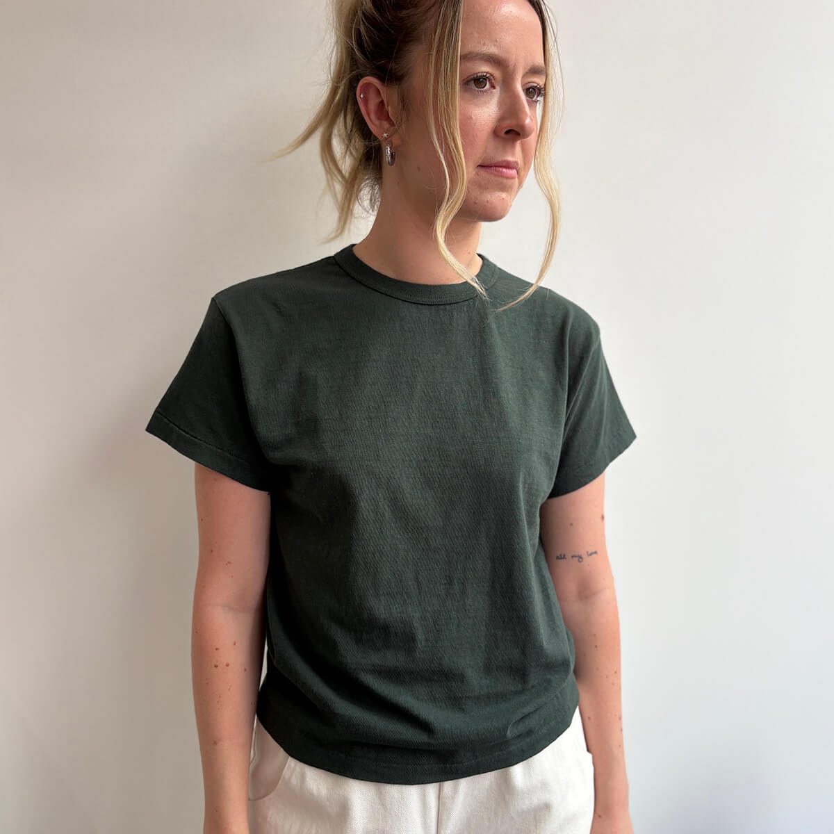 Na'Maka Oh Short Sleeved T-Shirt in Darkest Spruce by Sunray Spirit