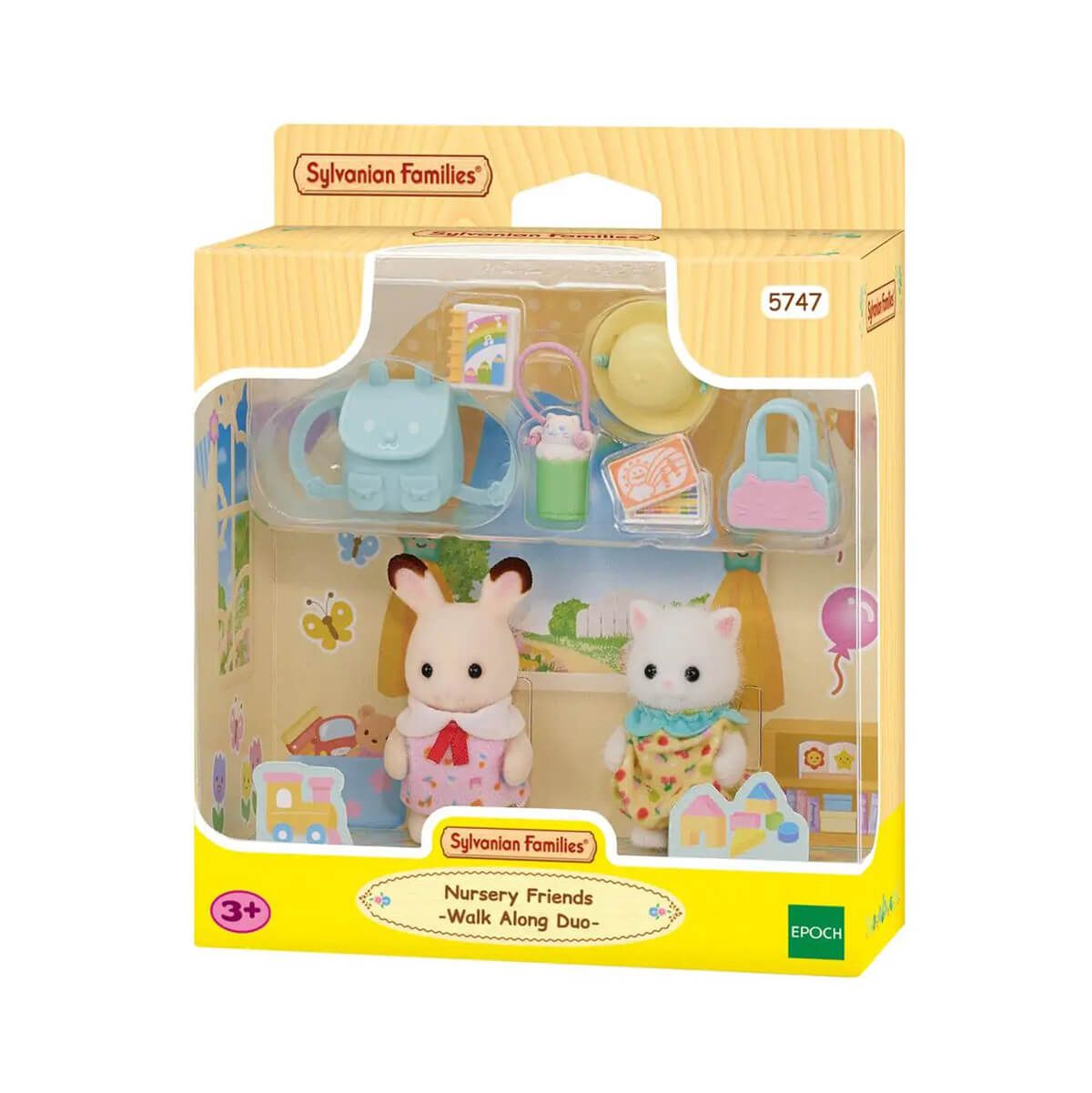 Walk Along Duo Nursery Friends by Sylvanian Families – Junior Edition