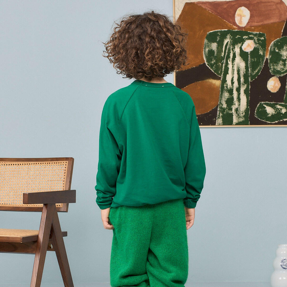 Anteater Kid Long Sleeve T-Shirt in Dark Green by The Animals Observatory