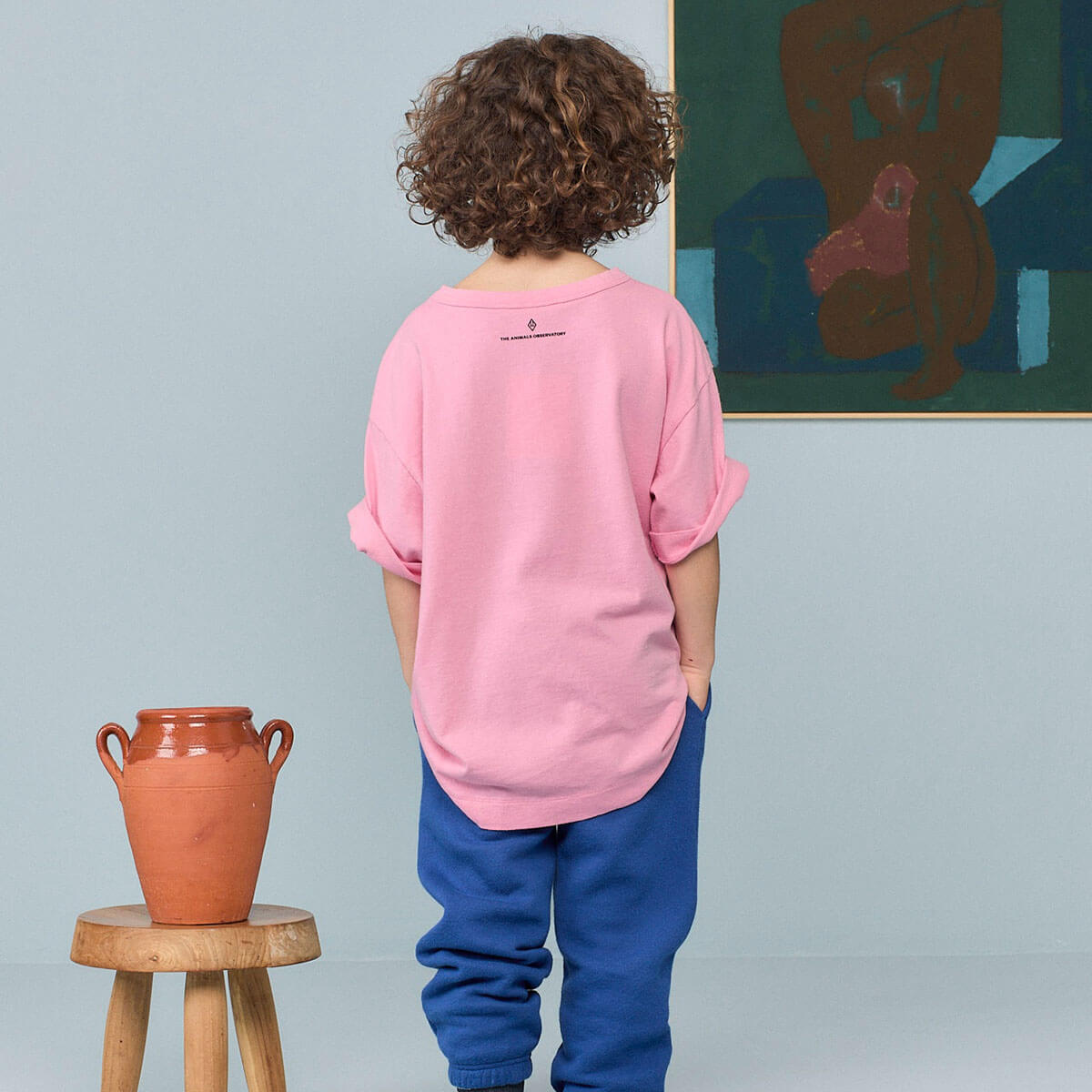 Collie Kid T-Shirt in Pink by The Animals Observatory