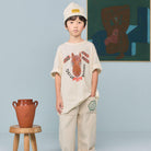 Collie Kid T-Shirt in Raw White by The Animals Observatory