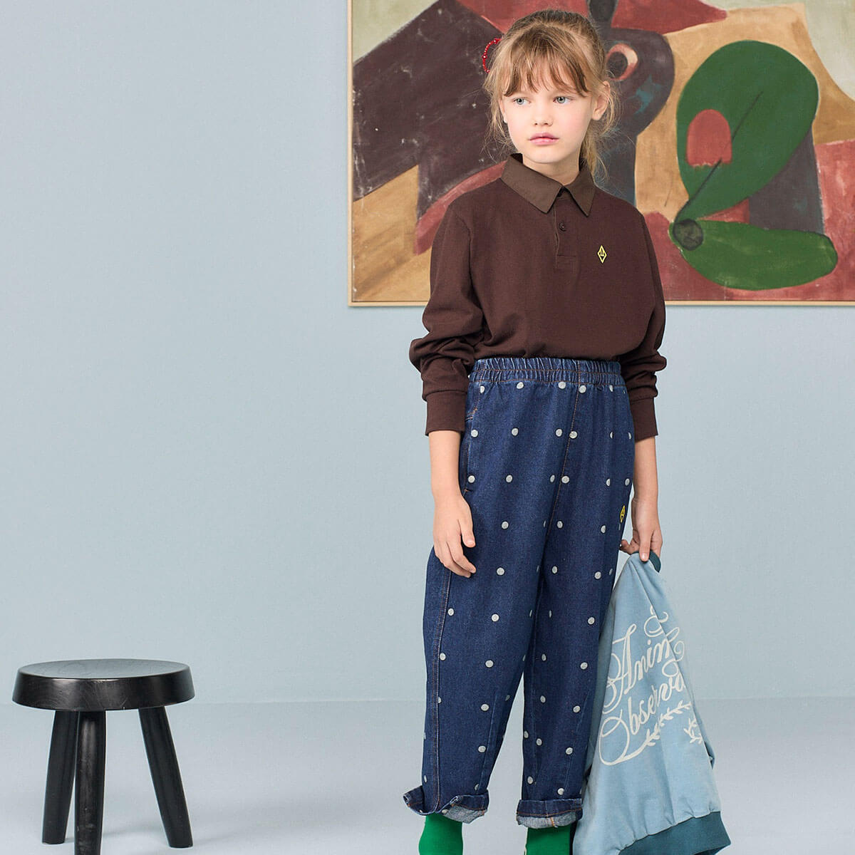 Grouse Kid Pants in Blue by The Animals Observatory