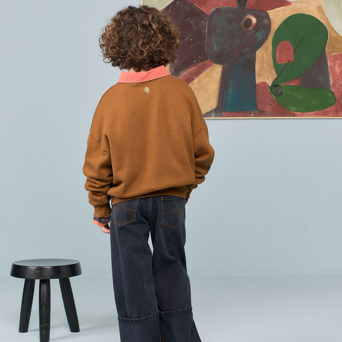 Killifish Warm Kid Sweatshirt in Brown by The Animals Observatory