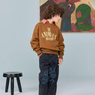 Killifish Warm Kid Sweatshirt in Brown by The Animals Observatory