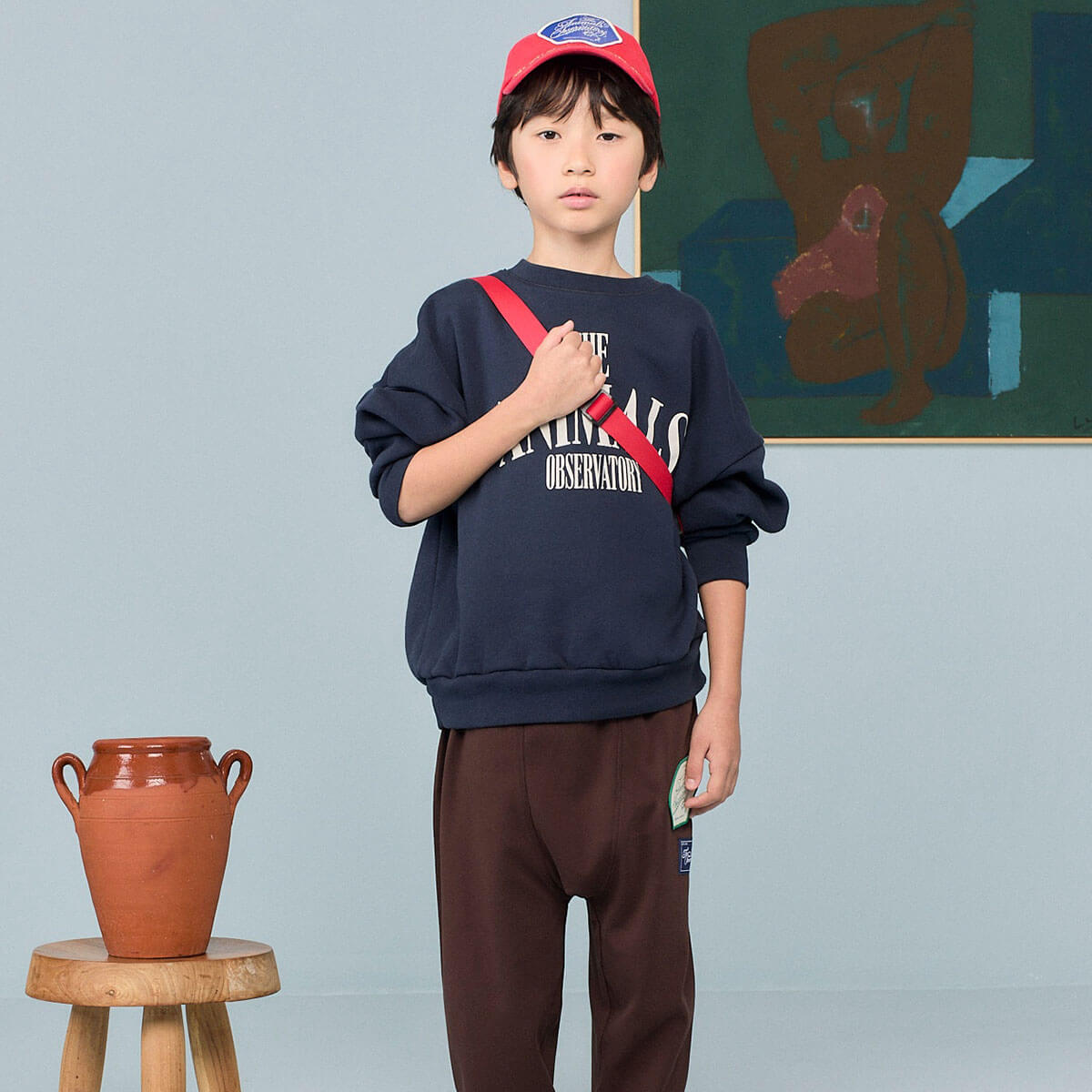 Killifish Warm Kid Sweatshirt in Navy by The Animals Observatory