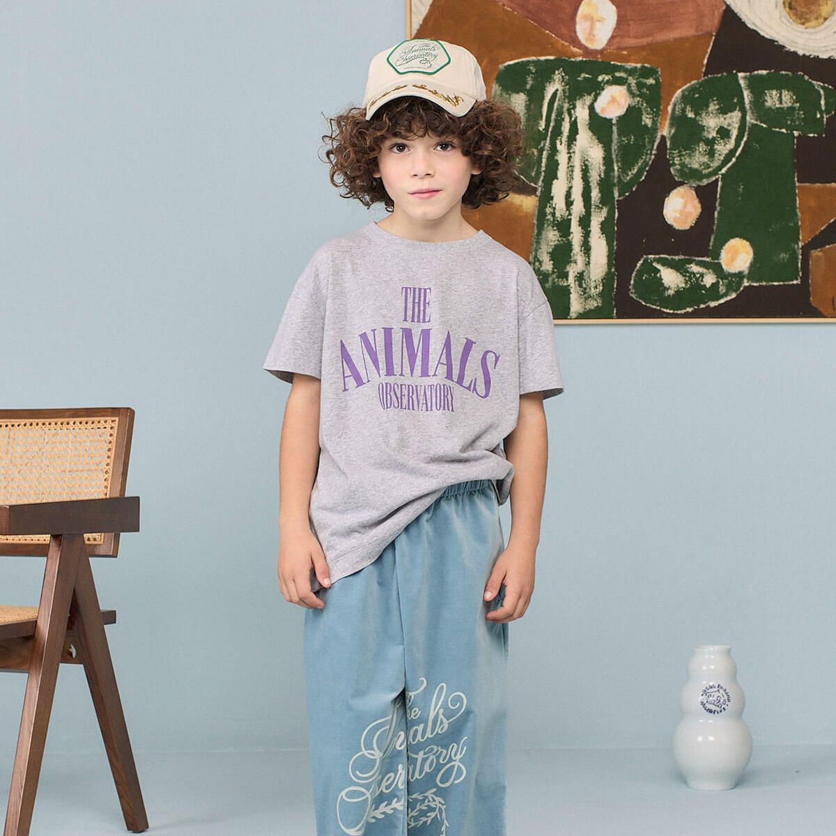 Pupfish Kid T-Shirt in Grey Heather by The Animals Observatory