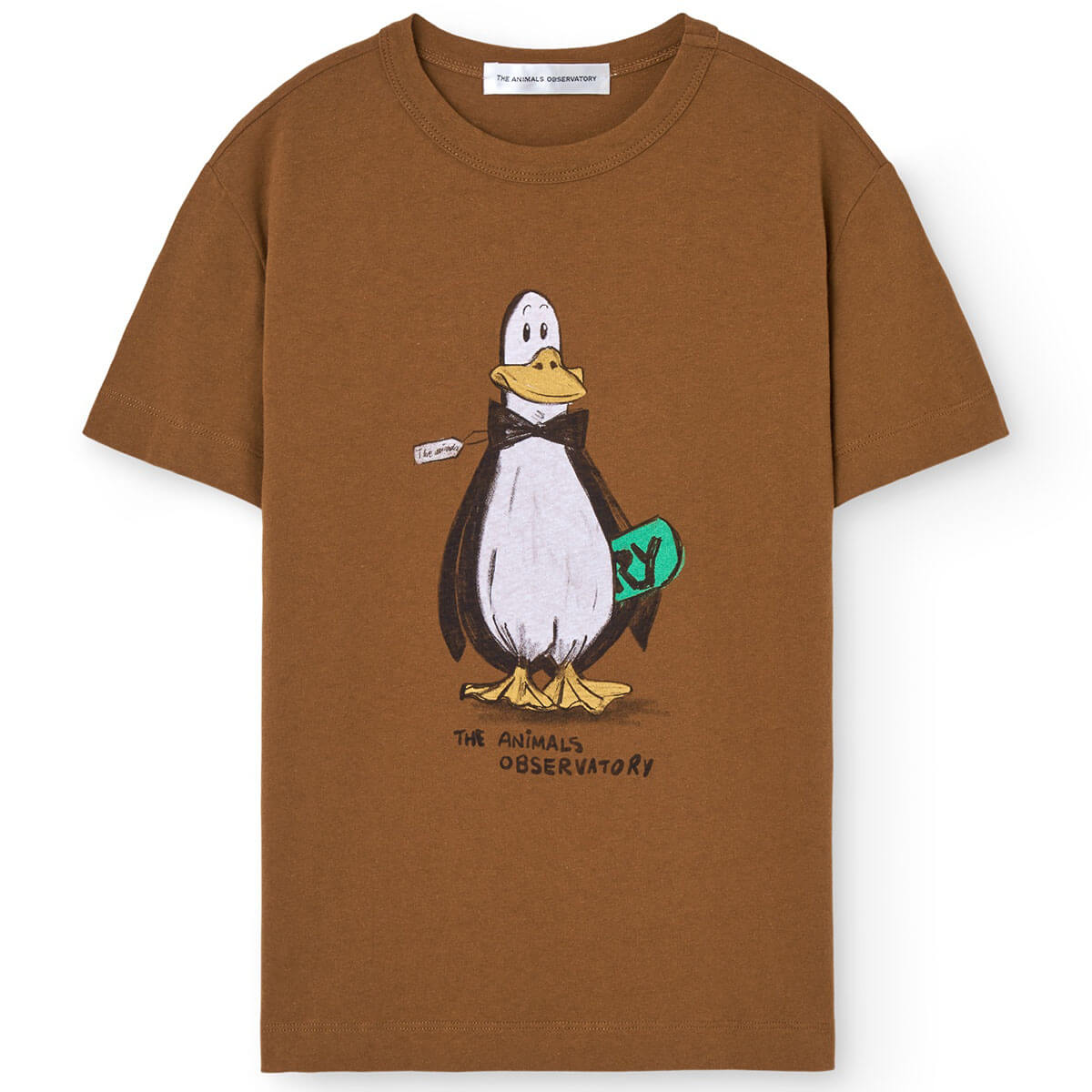 Rooster Kid T-Shirt in Brown by The Animals Observatory