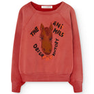 Shark Warm Kid Sweatshirt in Red by The Animals Observatory