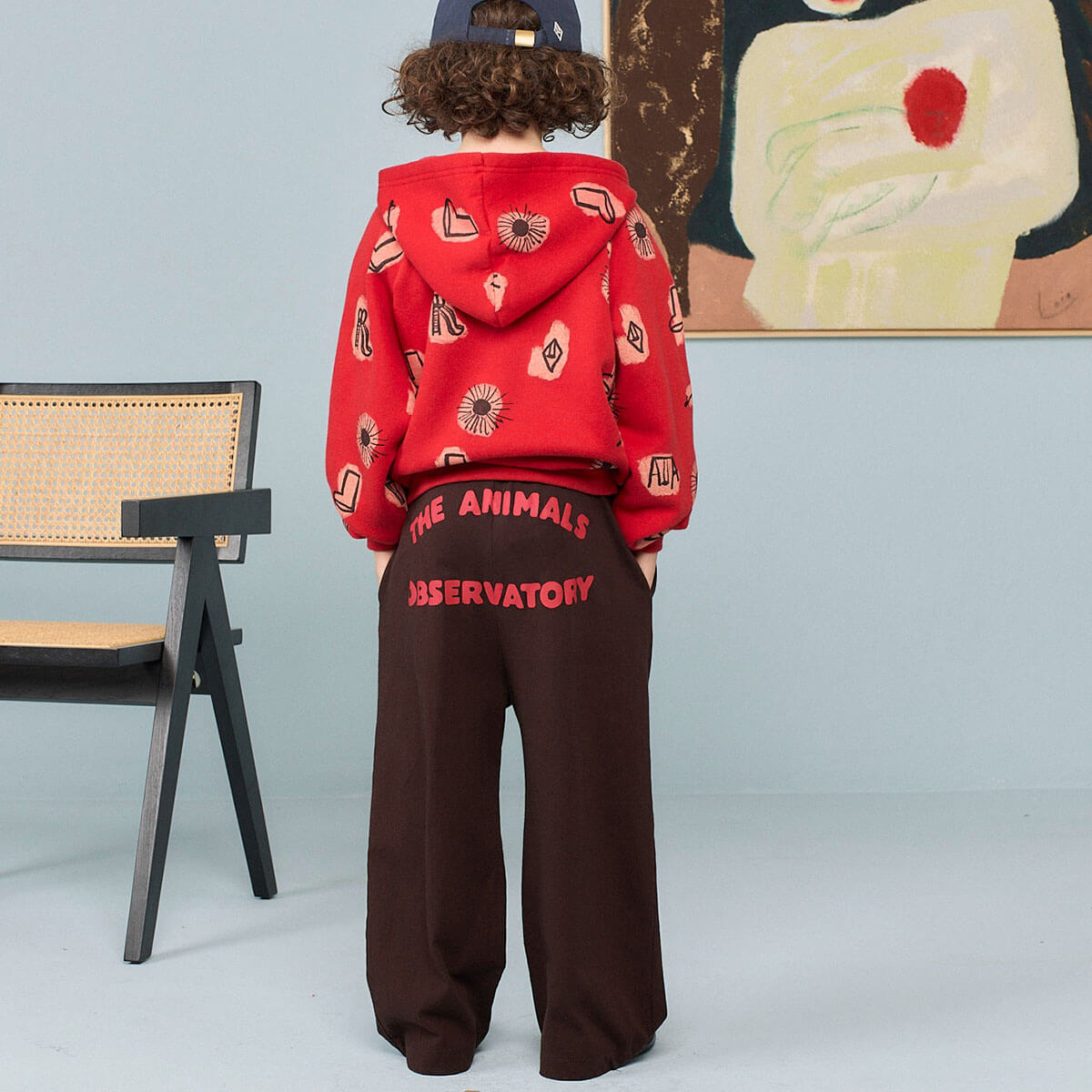 Stag Kid Sweatpants in Dark Brown by The Animals Observatory