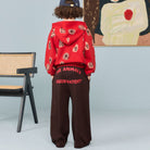 Stag Kid Sweatpants in Dark Brown by The Animals Observatory