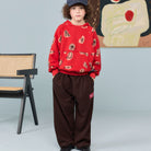 Stag Kid Sweatpants in Dark Brown by The Animals Observatory