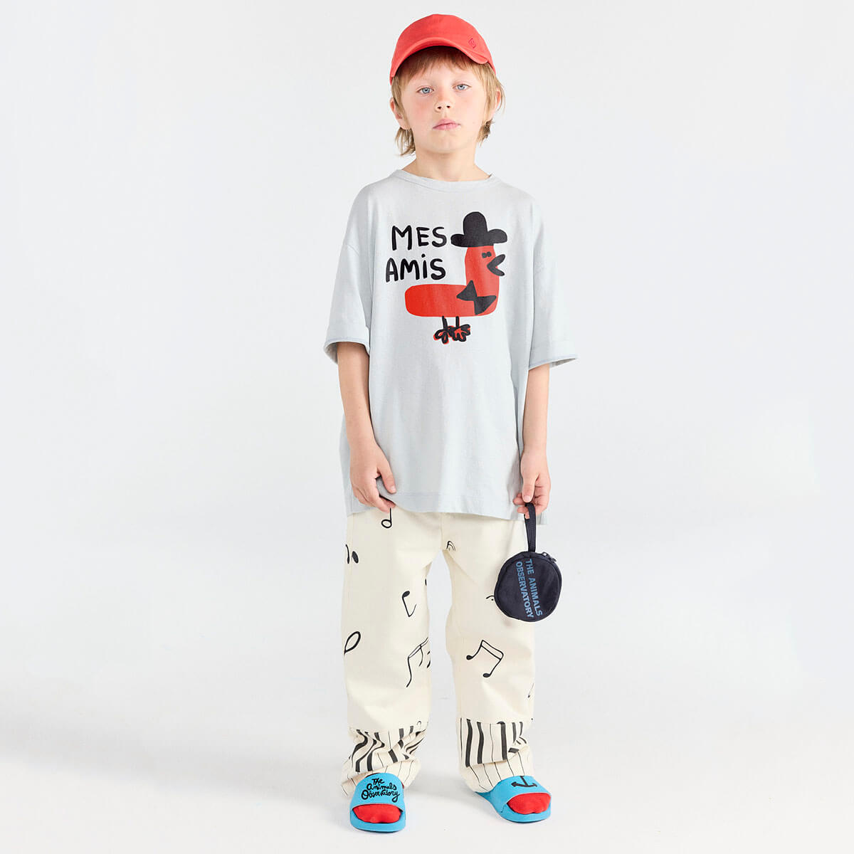 Kids' Collie Kid T-Shirt in Blue by The Animals Observatory