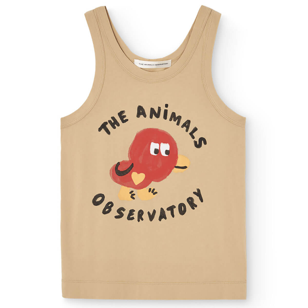 Kids' Frog Kid Tank Top in Soft Brown by The Animals Observatory