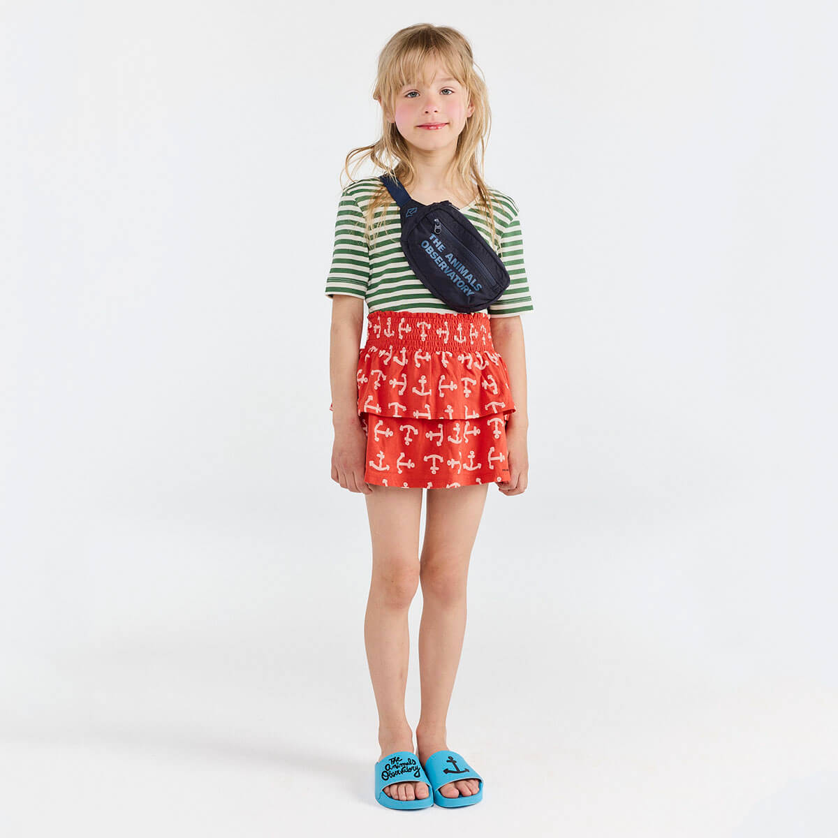 Kids' Hippo Kid Top in Dark Garden by The Animals Observatory