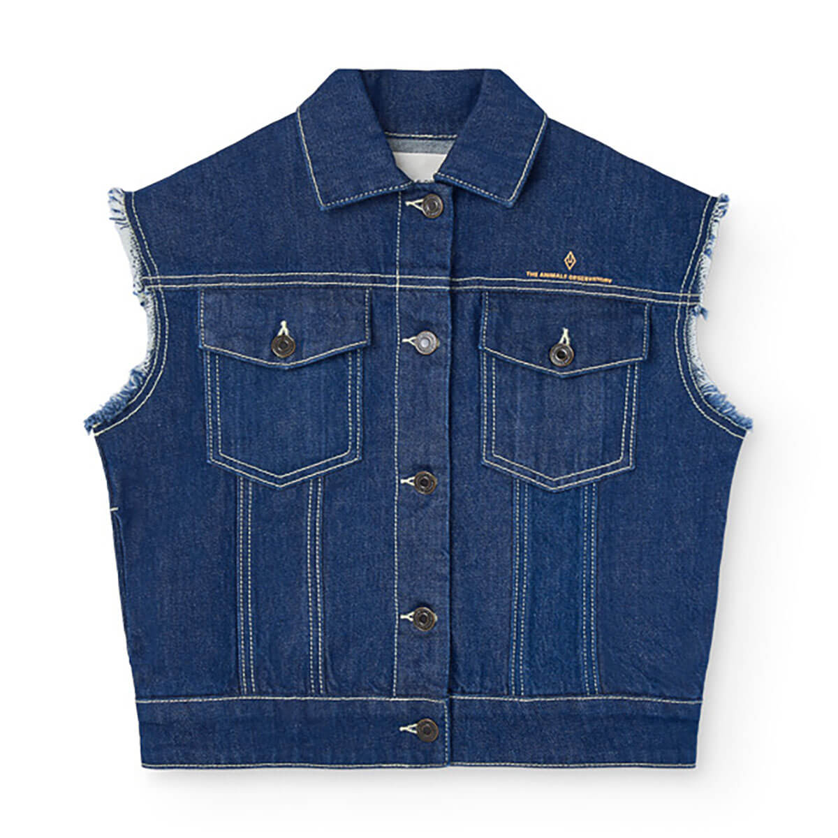Hog Kid Vest in Blue by The Animals Observatory – Junior Edition