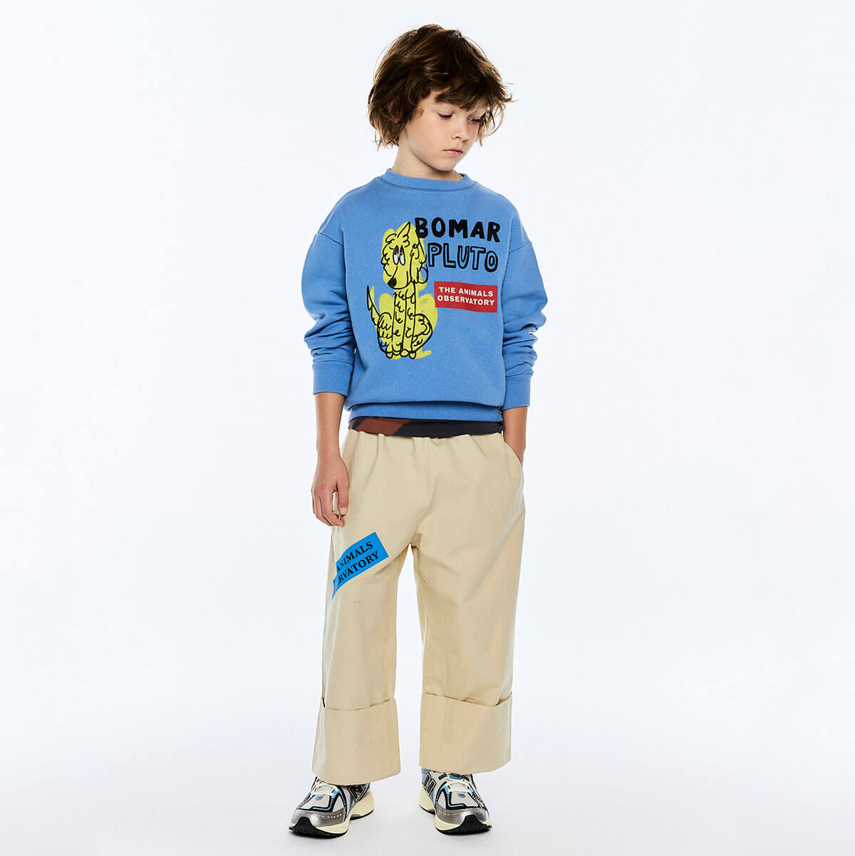 Bear Kid Sweatshirt in Blue by The Animals Observatory