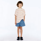 Collie Kid T-Shirt in White Stripes by The Animals Observatory