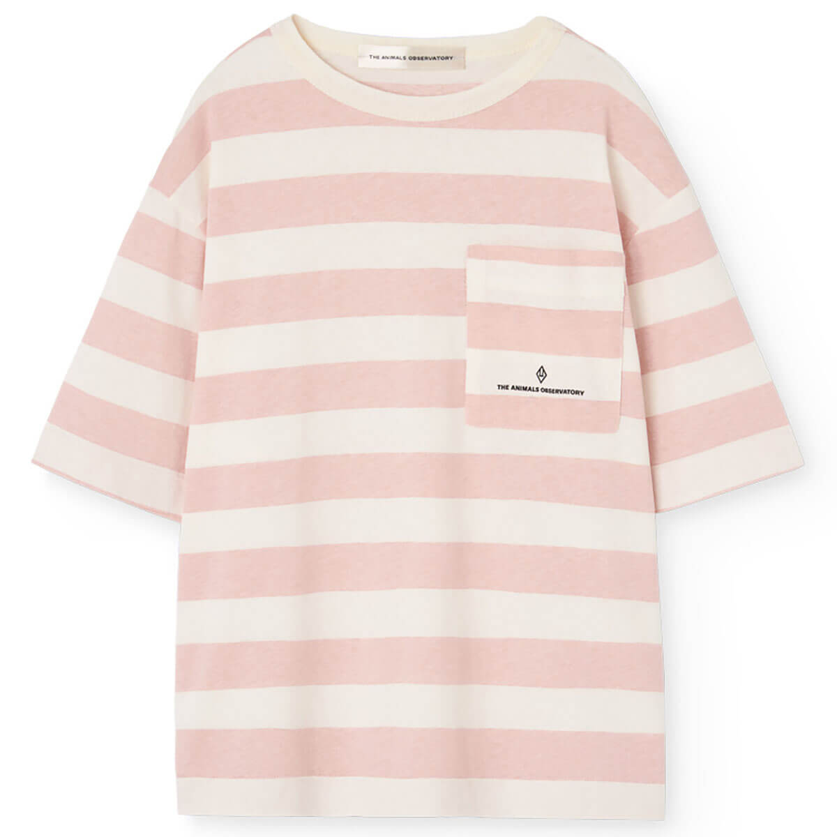 Collie Kid T-Shirt in White Stripes by The Animals Observatory