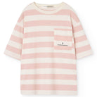 Collie Kid T-Shirt in White Stripes by The Animals Observatory