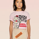 Rooster Kid T-Shirt in Soft Pink by The Animals Observatory