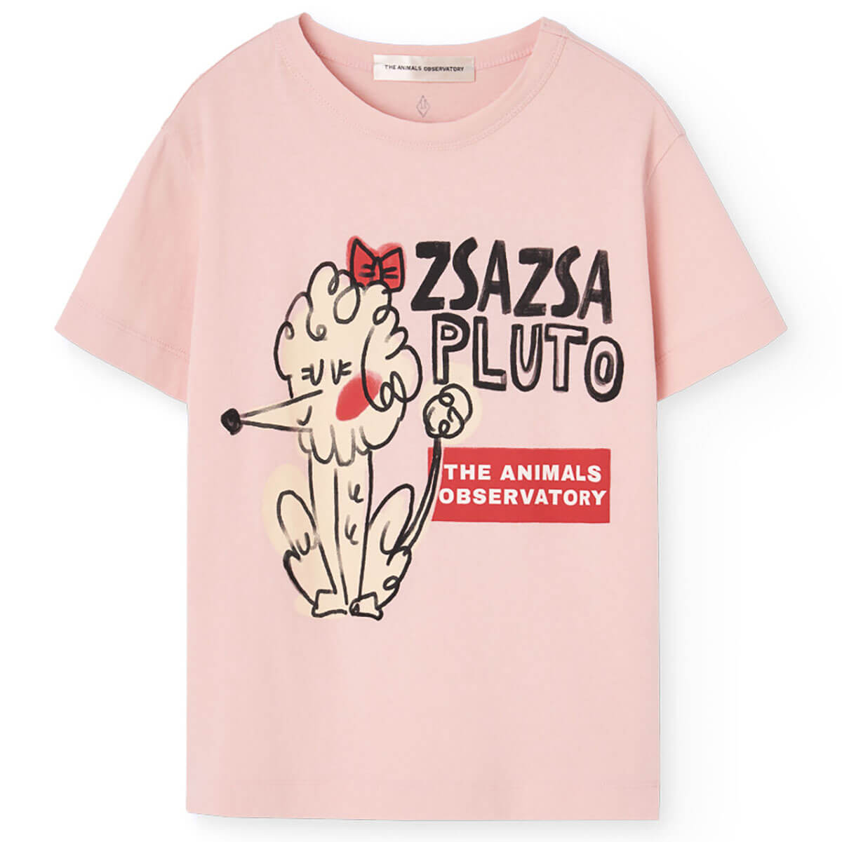 Rooster Kid T-Shirt in Soft Pink by The Animals Observatory