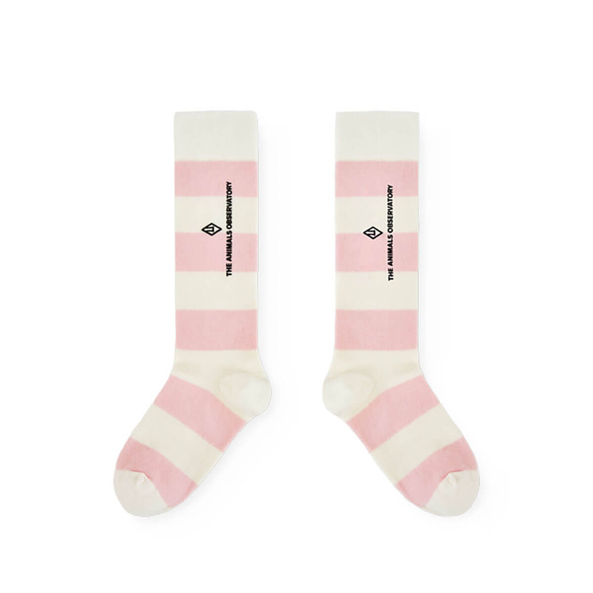 Worm Kid Socks in White Stripes by The Animals Observatory