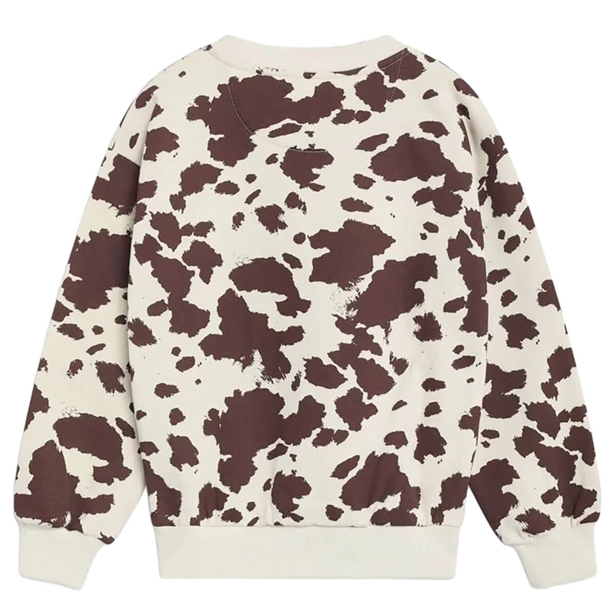 TNS Logo Sweatshirt in Cow Print by The New Society