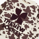 TNS Logo Sweatshirt in Cow Print by The New Society