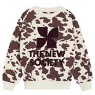 TNS Logo Sweatshirt in Cow Print by The New Society
