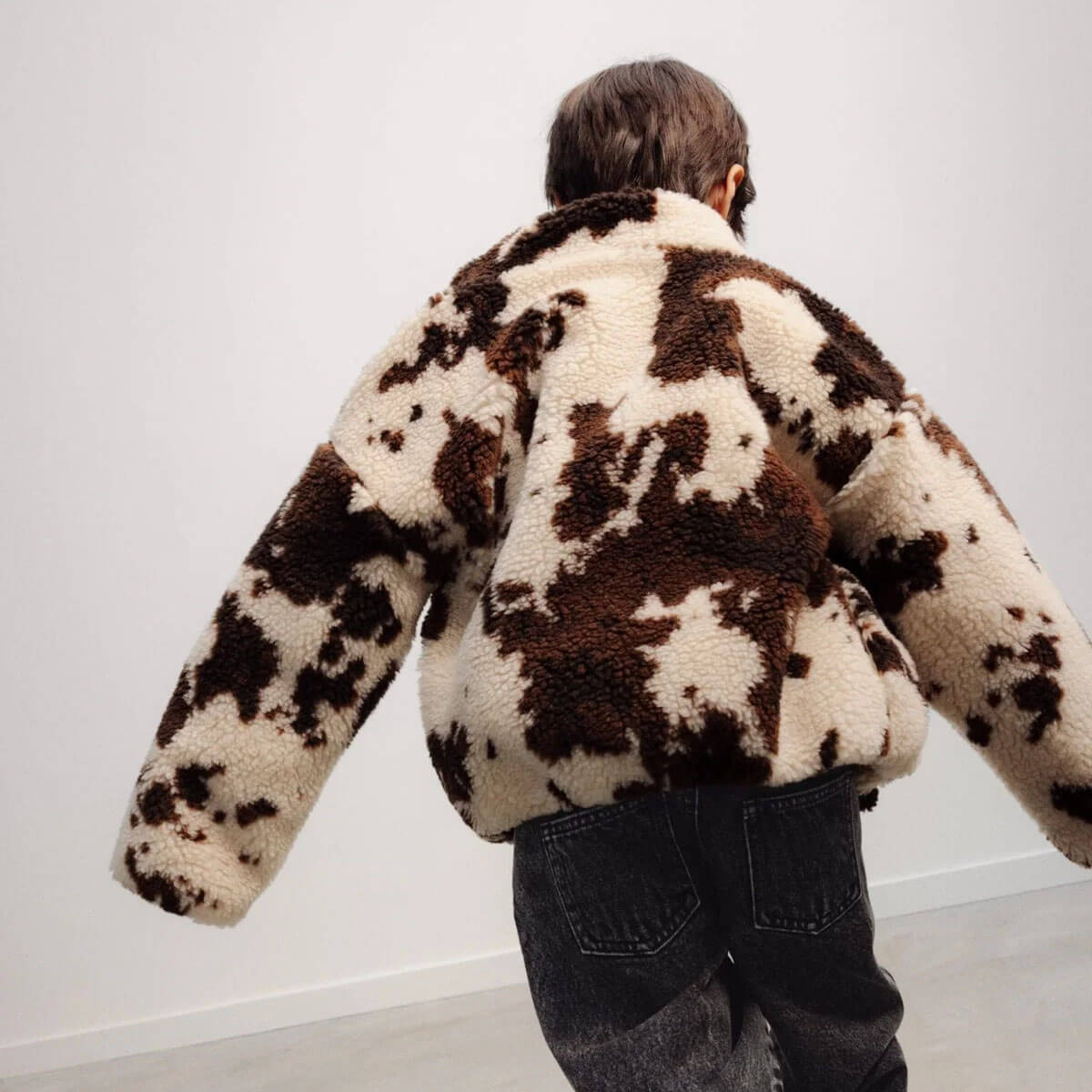 Wynn Jacket in Cow Print by The New Society