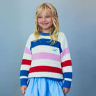 Celosia Jumper in Iris Whisper Stripes by The New Society
