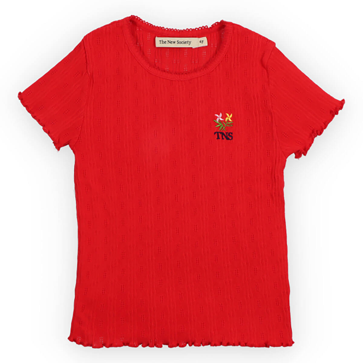 Kids' Romero Tee in Tulip Red by The New Society | Organic Cotton