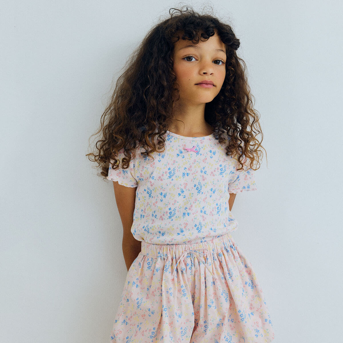 TNS Rib Tee in Sabina Print by The New Society
