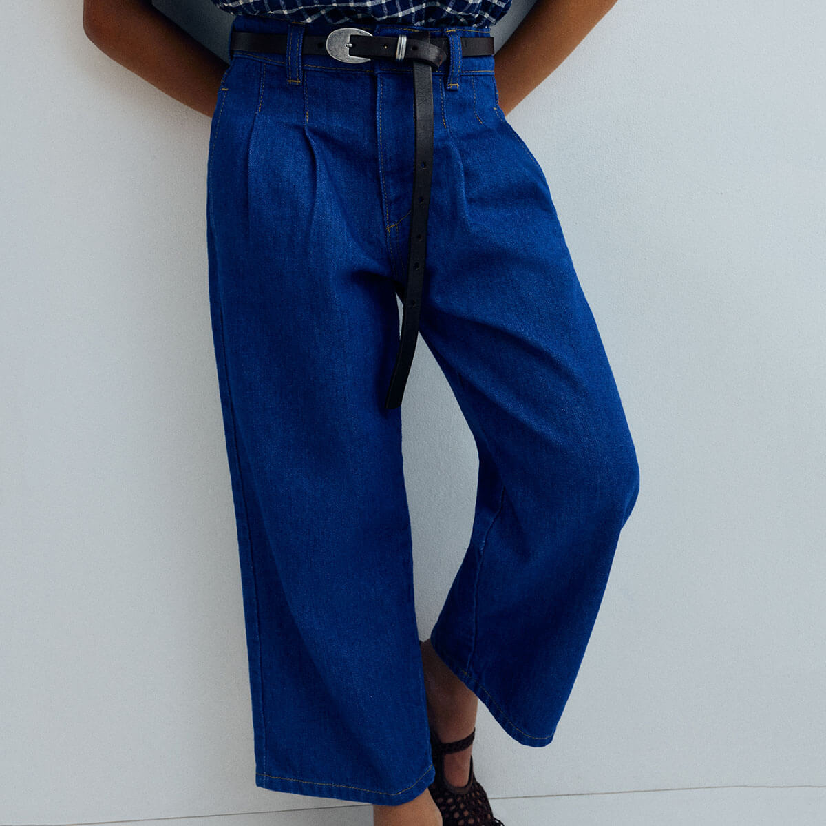 Tulip Pant in Blue Denim by The New Society