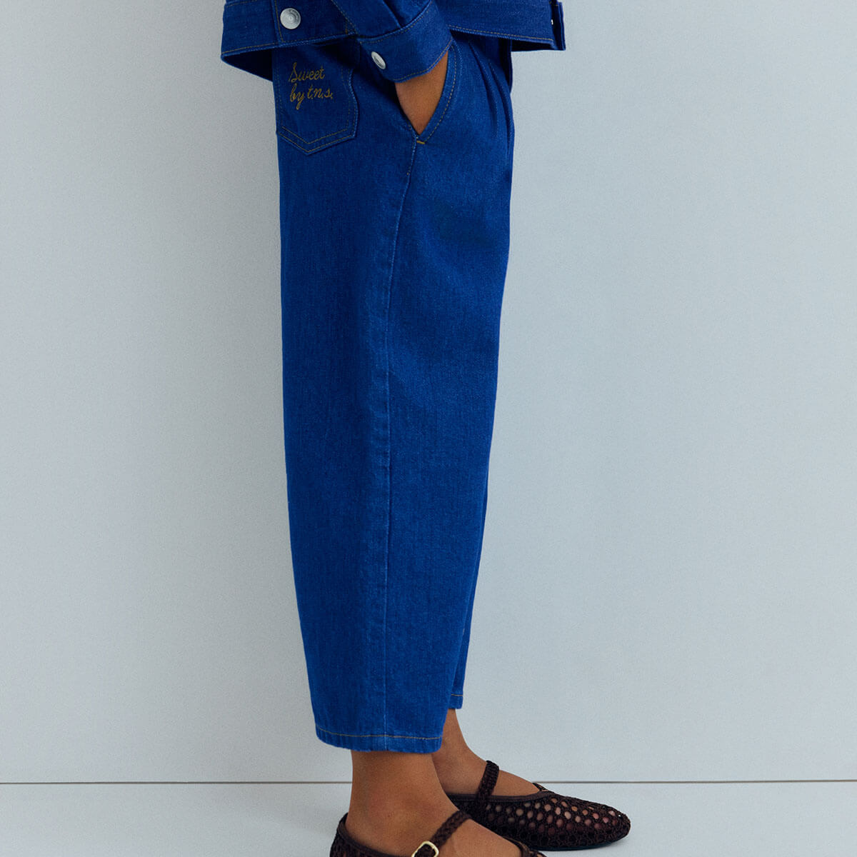 Tulip Pant in Blue Denim by The New Society