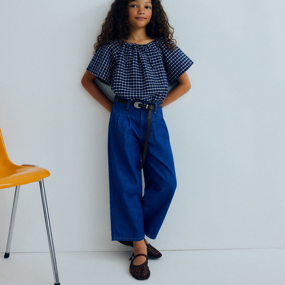 Tulip Pant in Blue Denim by The New Society