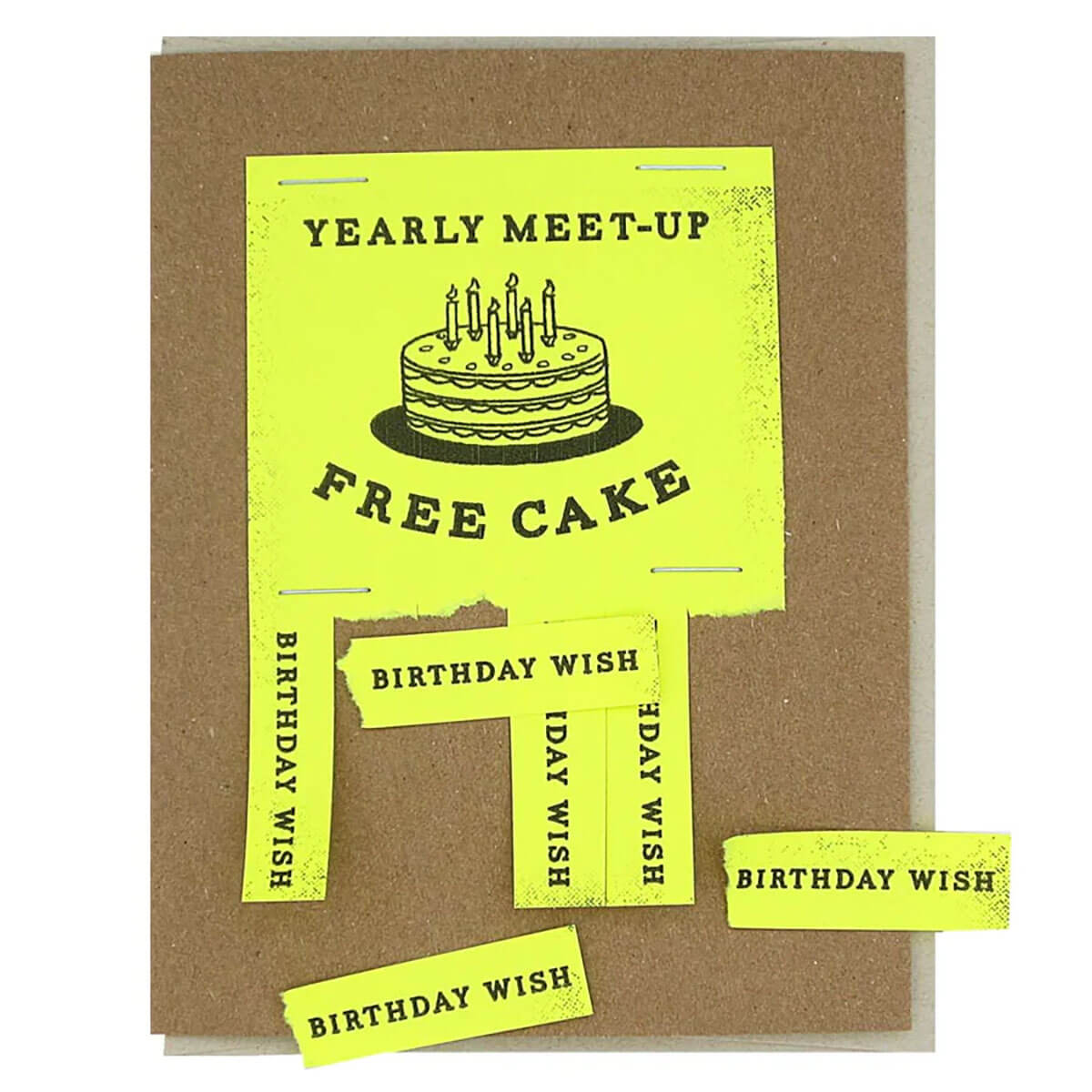 Yearly Meet Up Birthday Greetings Card by The Regional Assembly of Text