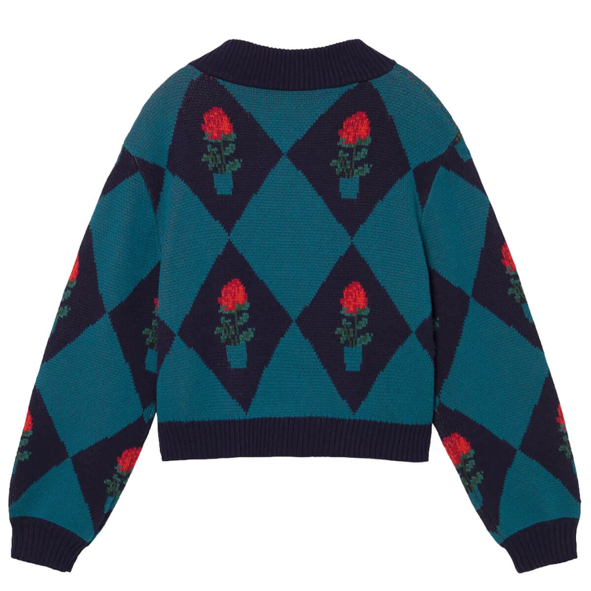 Belen Diamond Flowers Cardigan by The Tiny Big Sister