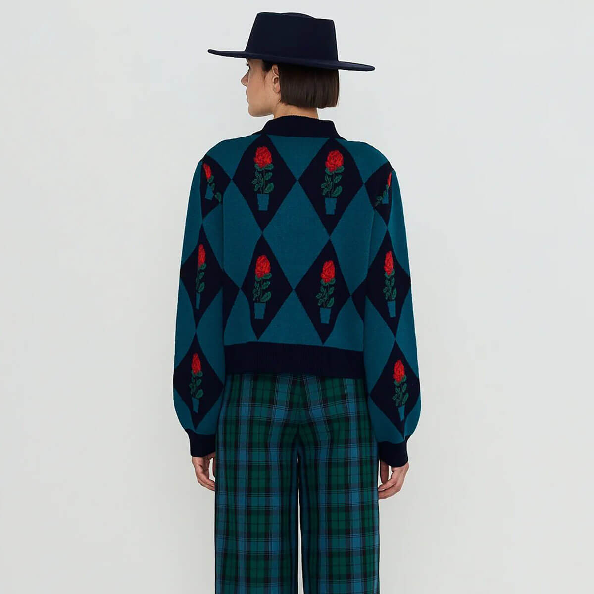 Belen Diamond Flowers Cardigan by The Tiny Big Sister
