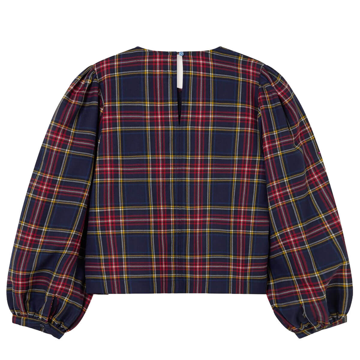 Check Puff Sleeves Blouse by The Tiny Big Sister