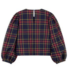 Check Puff Sleeves Blouse by The Tiny Big Sister